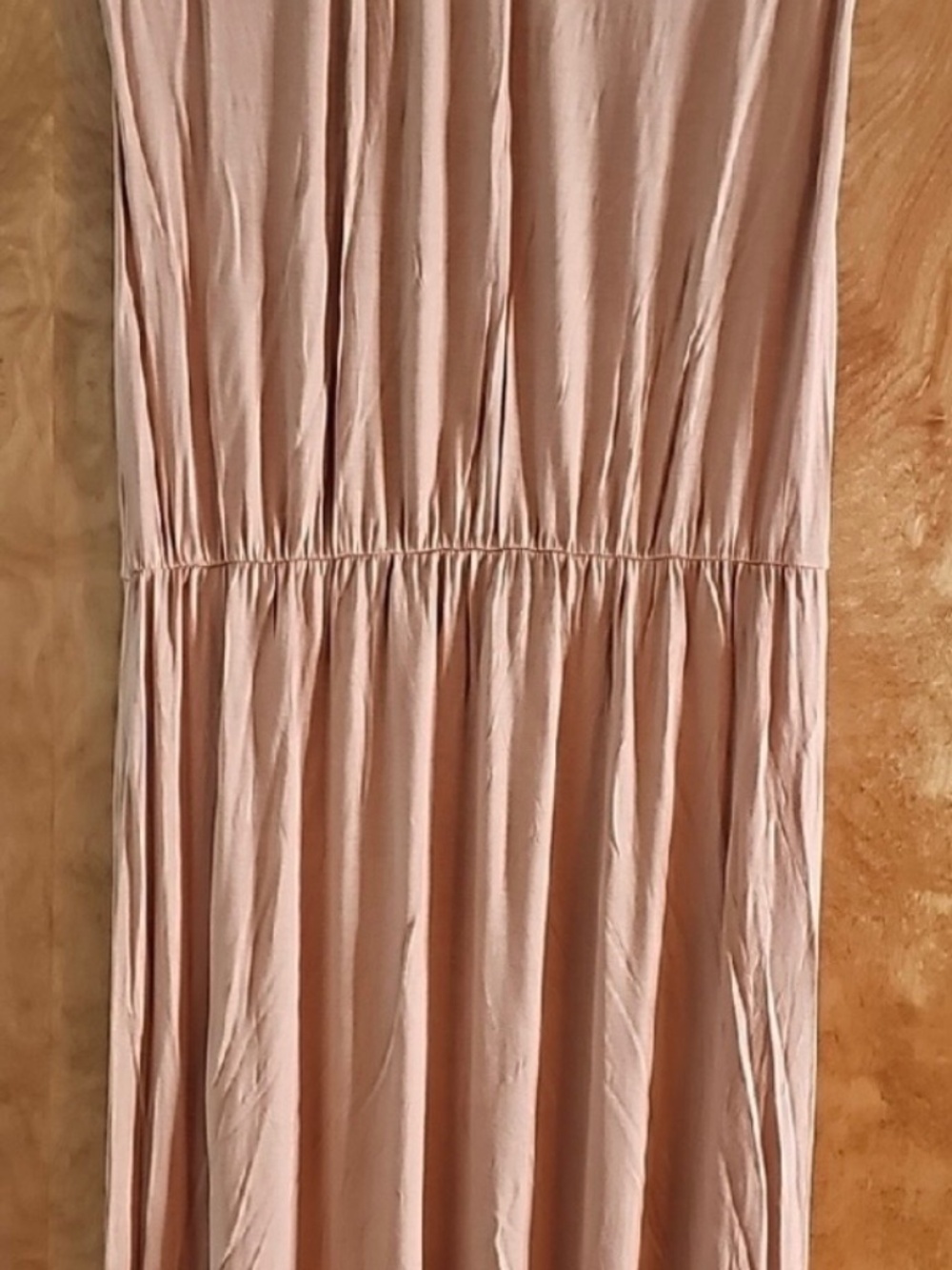 Neutral Sleeveless Maxi Dress - Blush Tan